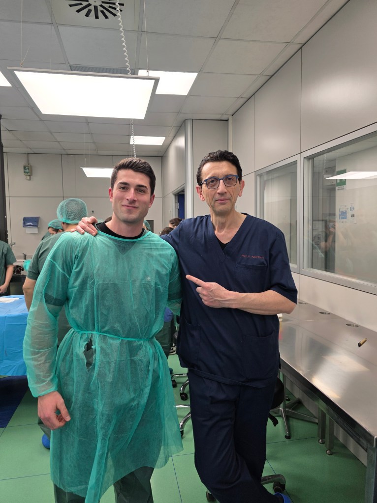 Dr. Luca Bertelli con il Prof. Paternostro